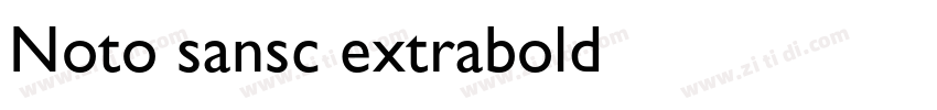 Noto sansc extrabold字体转换
